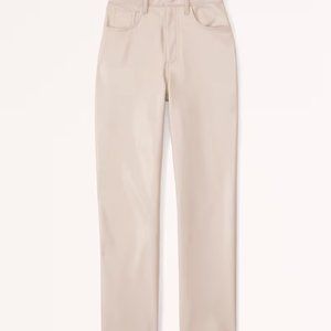 Abercrombie Vegan Leather 90s Straight Pant